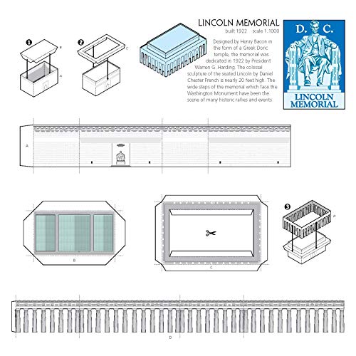 American Landmarks: Miniature Models to Cut and Assemble (Dover Origami Papercraft) - Image 5