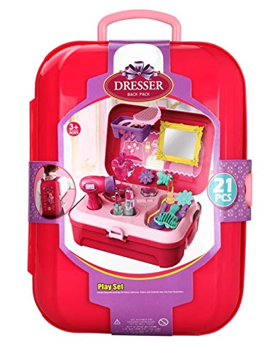 Image of Magicwand Pretend Play Carry Along Back-Pack Make-Up Kit for Girls【21 Pcs】【3 Yrs & Up】【Pack of 1】【Multi-Colored】