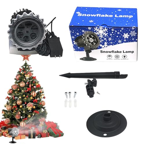 Projecteur de flocons de neige pour illuminer facilement une façade en hiver