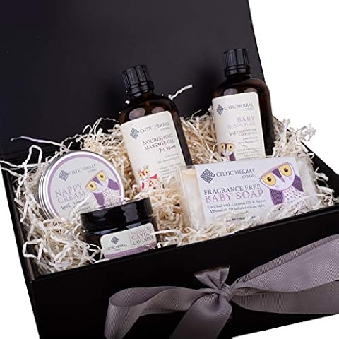Baby & Mum Gift Box | Nappy Cream, Soap, Candle & Massage Oils | The Perfect Pamper Kit for New Mums - Handmade in Wales Cover