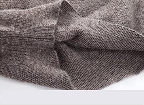 Autumn Winter 100% Cashmere Sweater Vest Winter Plus Size Thickened Warm Male Casual V-Neck Waistcoats Brown Xl #TOP4