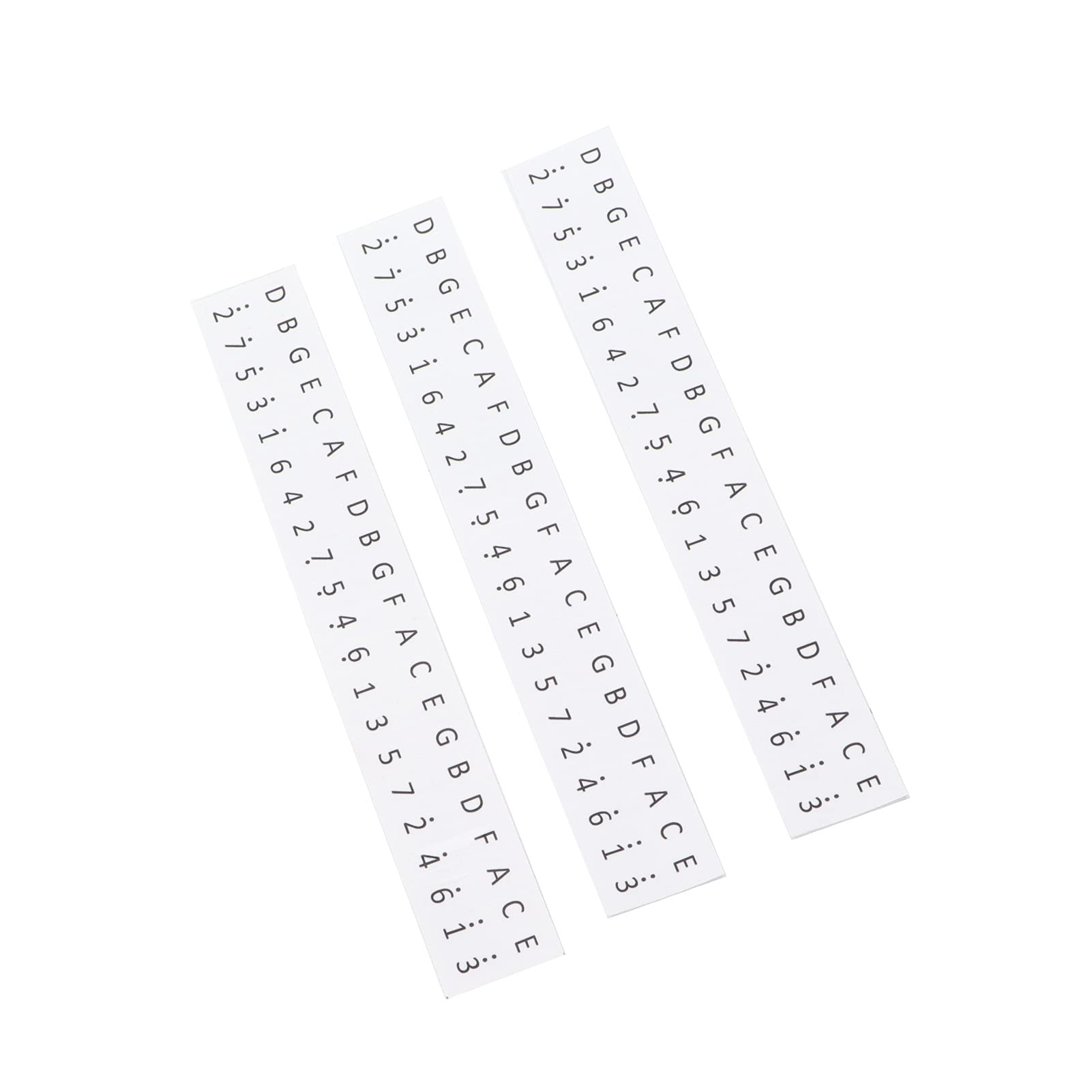 Carnaval Commerçant Autocollants de clés, papier autocollant Kalimba à 17 clés pour débutants pour mémoriser des notes(blanche)