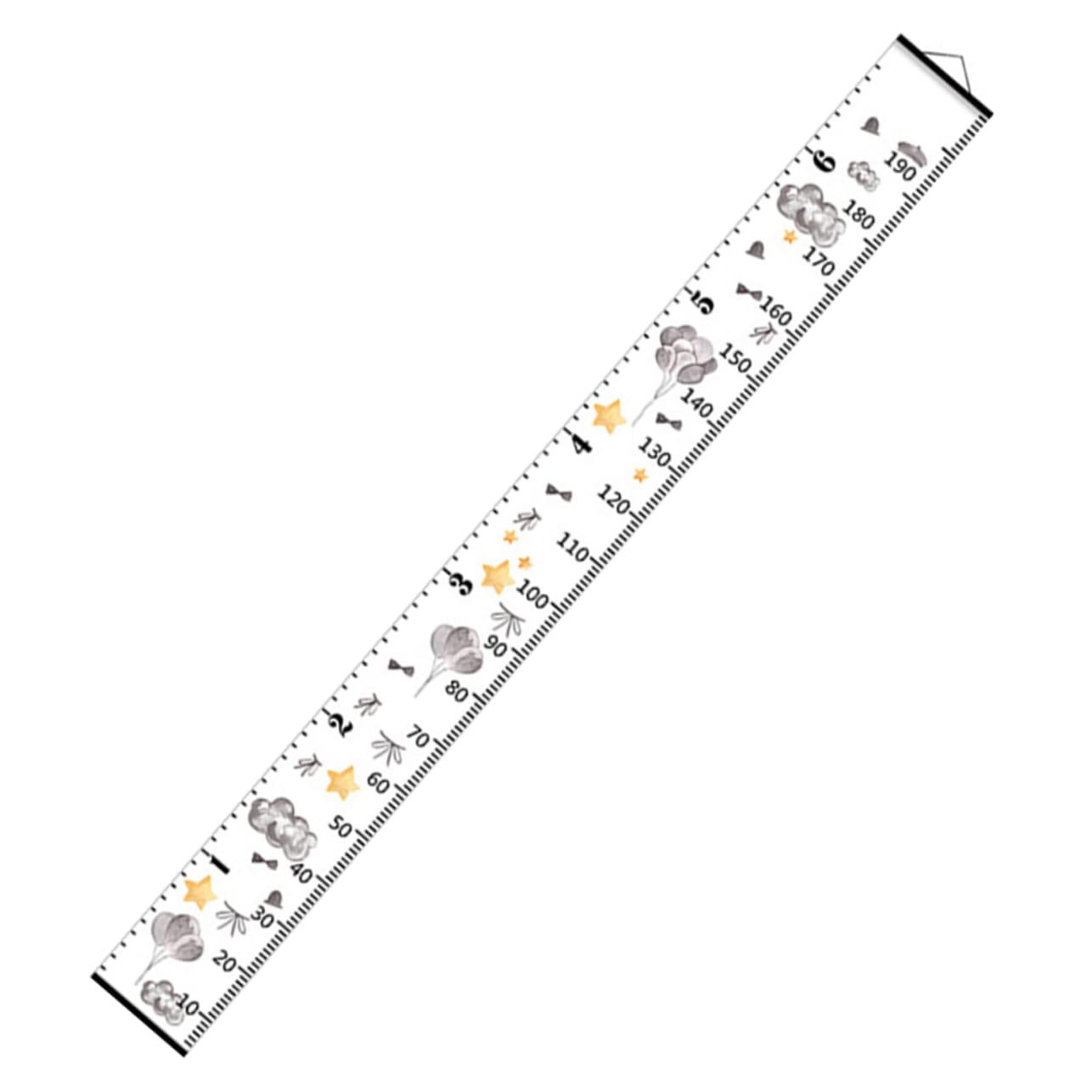SUPVOX Kids Growth Chart Height Ruler Canvas Wall Hanging Measuring Chart for Kids Room Decor
