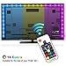 Produktbild Mixtooltoys Led TV Hintergrundbeleuchtung, LED Stripes, Usb TV Beleuchtung, Lichterkette,LED Leiste, LED Lichtleiste,6.6ft RGB Bias Beleuchtung für 40-60 Zoll HDTV,USB betriebene mit RF Fernbedienung