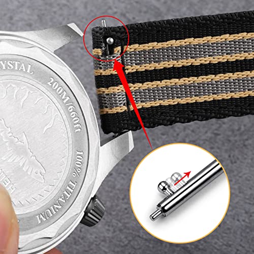 Watchdives Nylon Watch Band 22Mm Fast Release Watch Band Multicolor Replacement Watch Straps For Men Women thumb #2