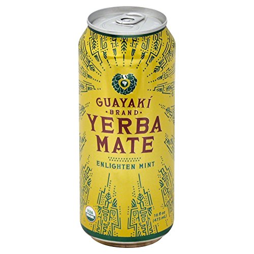 Guayaki Organic Yerba Mate, Enlighten Mint, 15.5 Ounce (Pack of 12)