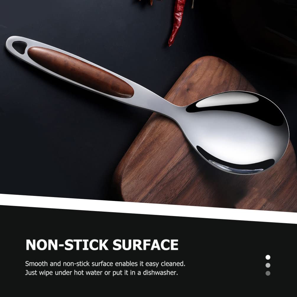 Hemoton Non-Stick Rice Spoon 9.44 Inch Ergonomic Cooking Scoop For Serving Rice And Tofu Kitchen Dining Supplies - View #3