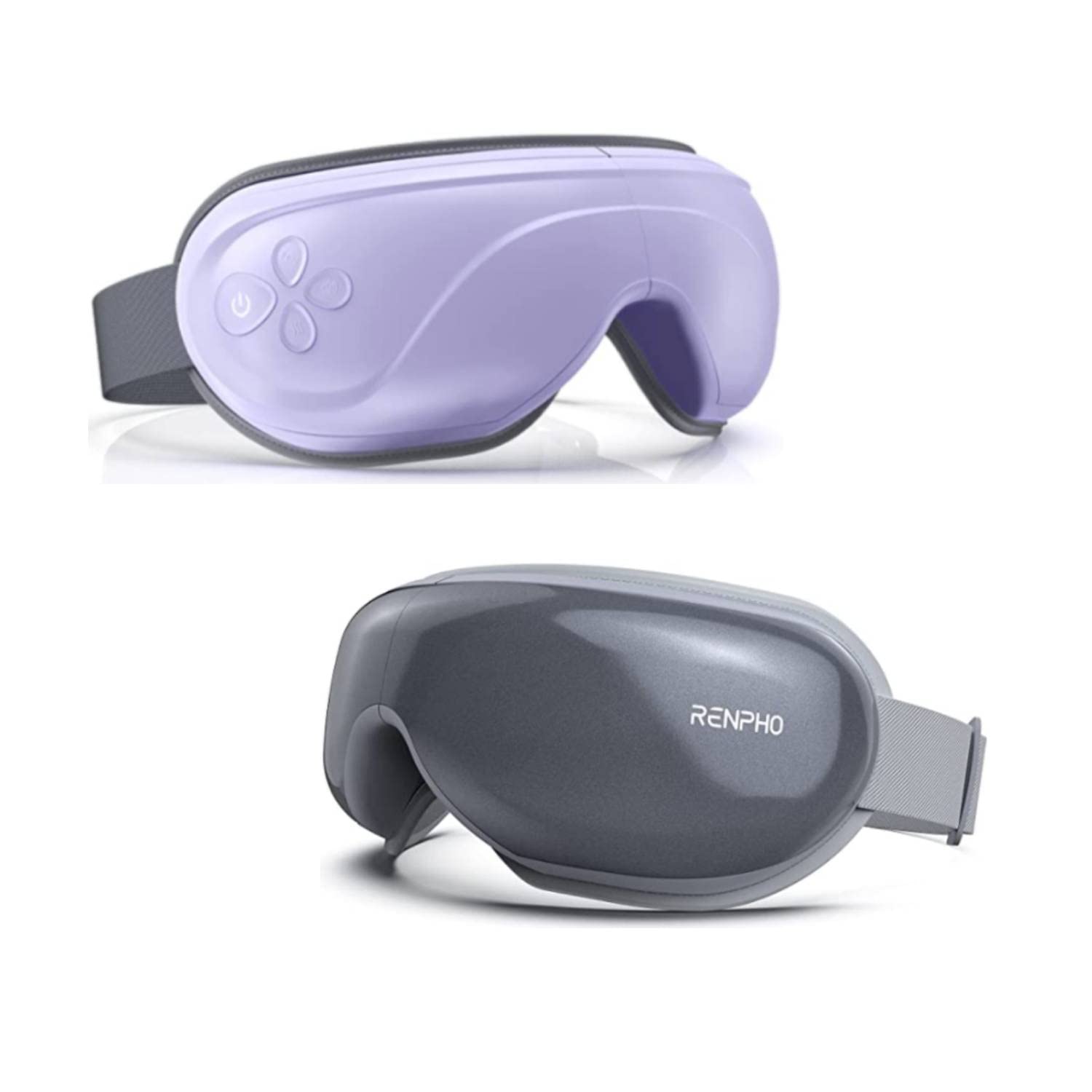 RENPHO Eye Massager with Heat Purple Gray