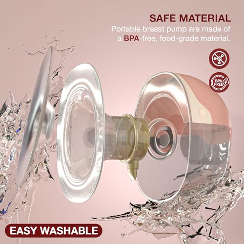 Image of Double Wearable Electric Breast Pump For Mothers | Portable Breast Pump Electrical Machine with 3 Modes and 15 Suction Levels, Rechargeable with large 1500 mah battery & LED Display | Hands-Free Automatic Breast Milk Pump with Lactation Mode, Massage Mode, BPA-Free Materials & Premium Carry Case