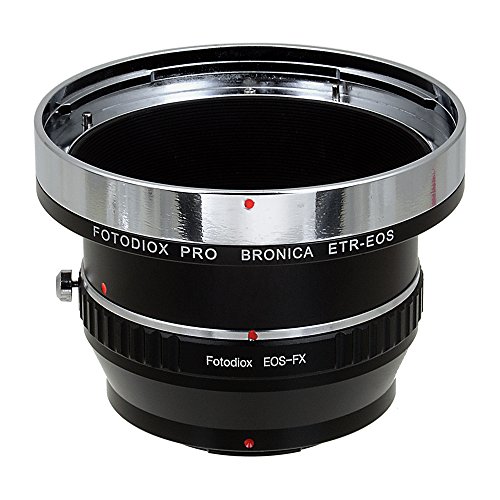 Adaptador Fotodiox Pro para Montura Doble Bronica ETR y Lentes Canon EF/EF-S a Cámaras Mirrorless Fuji Film Serie X (Montura X) miniatura 1