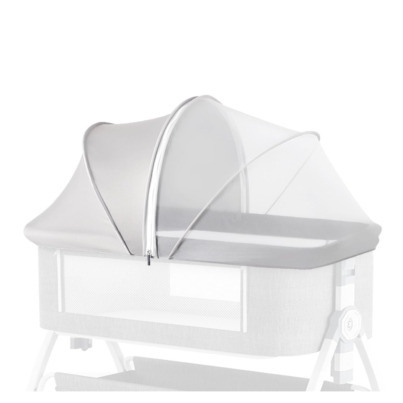 Koomuao Mosquito Net for Cradle Universal Size, Protects from Mosquitoes, Ants, Spiders & Flying Insects, Double Zipper