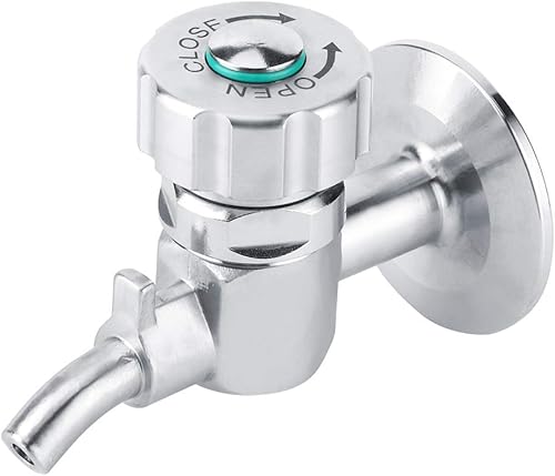 TOPINCN Válvula de muestreo de cerveza de acero inoxidable 304 Cerradura de fermentación Bloqueo de barril Desconexión del cilindro Grifo de