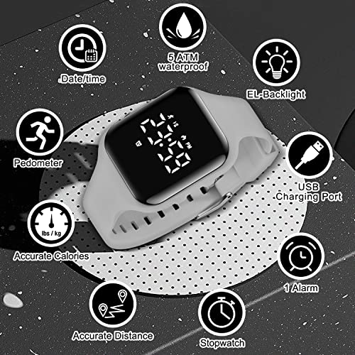 Image of BEN NEVIS Kids Watch, Digital Watch for Boys Girls, Sport Watch with Fitness Tracker, Alarm Clock, Stopwatch, No App and Waterproof, Watch for Kids Ages 5-12