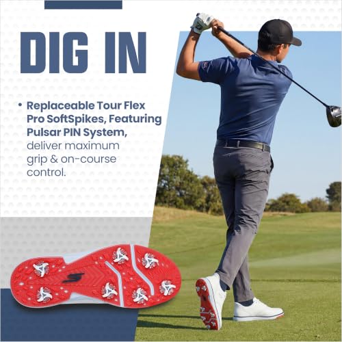 Image of Skechers Men's Prestige Slip-Ins Golf Shoe | Golf, Waterproof, Slip-ins, Arch Fit, ECO FLIGHT Cushioning, Premium Leather, Lightweight