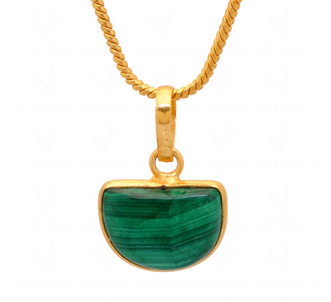 Malachite Stone Studded Pendant GP5007-image-20