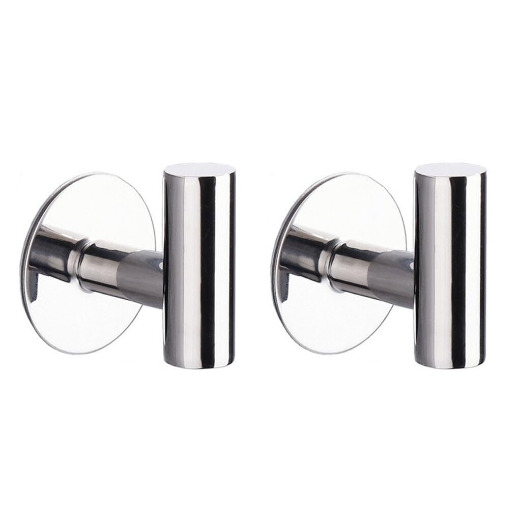 siduytin Durable Towel Hook Holder with Strong Adhesive Backing Stainless Steel Towel Hooks Self Adhesive Sanded Texture, light, No punching
