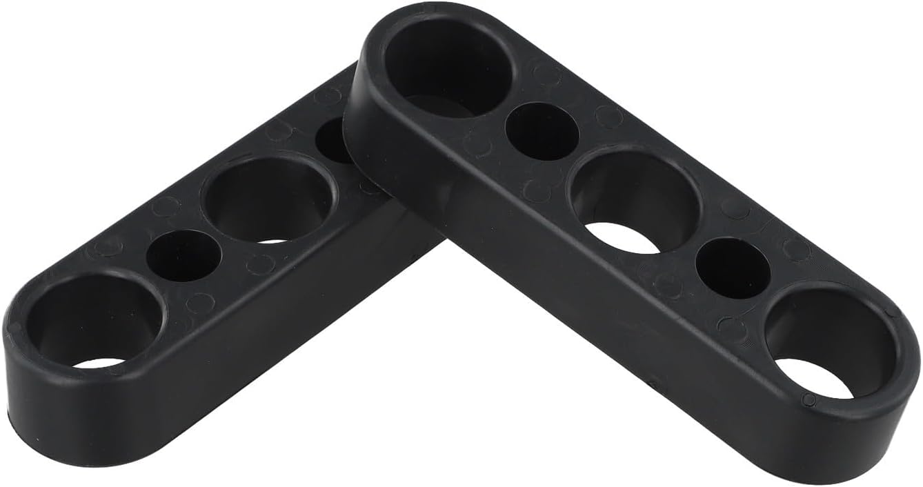 2pcs Rubber Shock-Absorbing Pads for Fitness Equipment, Anti-Vibration Feet Bumpers for Gym Machines Weight Stack 141.6x39x24.5mm