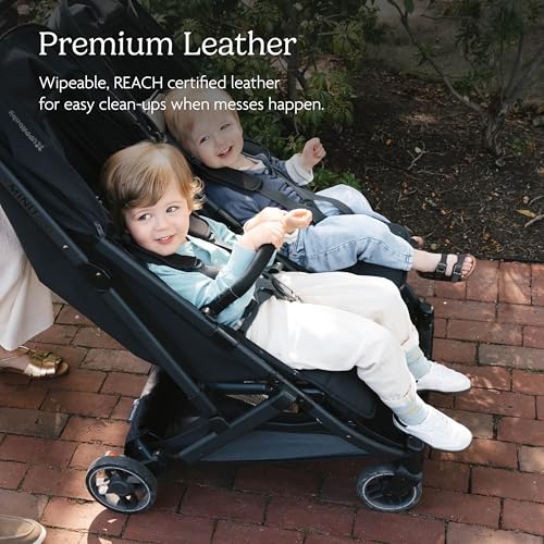 Image of UPPAbaby Bumper Bar for Minu Duo Stroller - Quick Attachment - Folds with Stroller - Chestnut