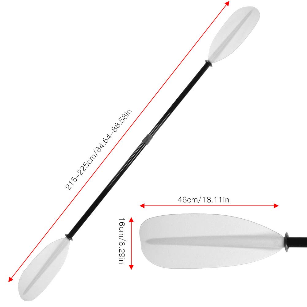 Paddle, pagaies réglables à Double extrémité en Fibre de Verre pour Bateau Gonflable de Kayak de Surf