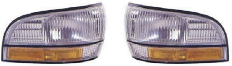 For 1992-1996 Buick Lesabre Pair Side Marker Lights Driver and Passenger Side Unitw/corner lamp GM2550136 GM2551136 | 16512673 16512674