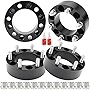 Richeer 6x5.5 Wheel Spacer Compatible with Silverado Suburban Sierra Savana 1500 Express Tahoe Yukon Escalade C2500 K2500, 1.5' Forged 6x139.7mm Wheel Spacers with 14x1.5 Studs & 108mm Center Bore