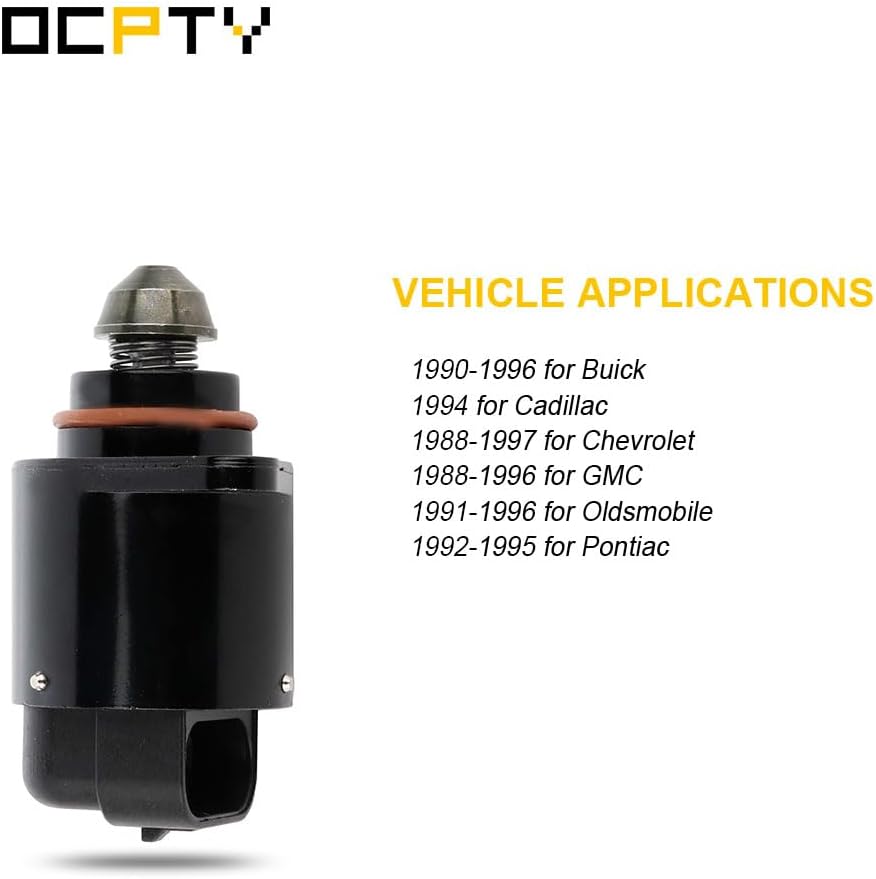 OCPTY Idle Air Control Valve GT7610-888 17112478 for 1990-1996 for Buick, 1994 for Cadillac, 1988-1996 for Chevrolet, 1988-1996 for GMC, 1991-1996 for Oldsmobile, 1992-1995 for Pontiac IAC Valve