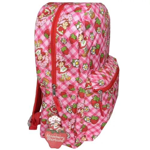 Image of Fast Forward Strawberry Shortcake Pink Backpack, 16 inch, Floral Design