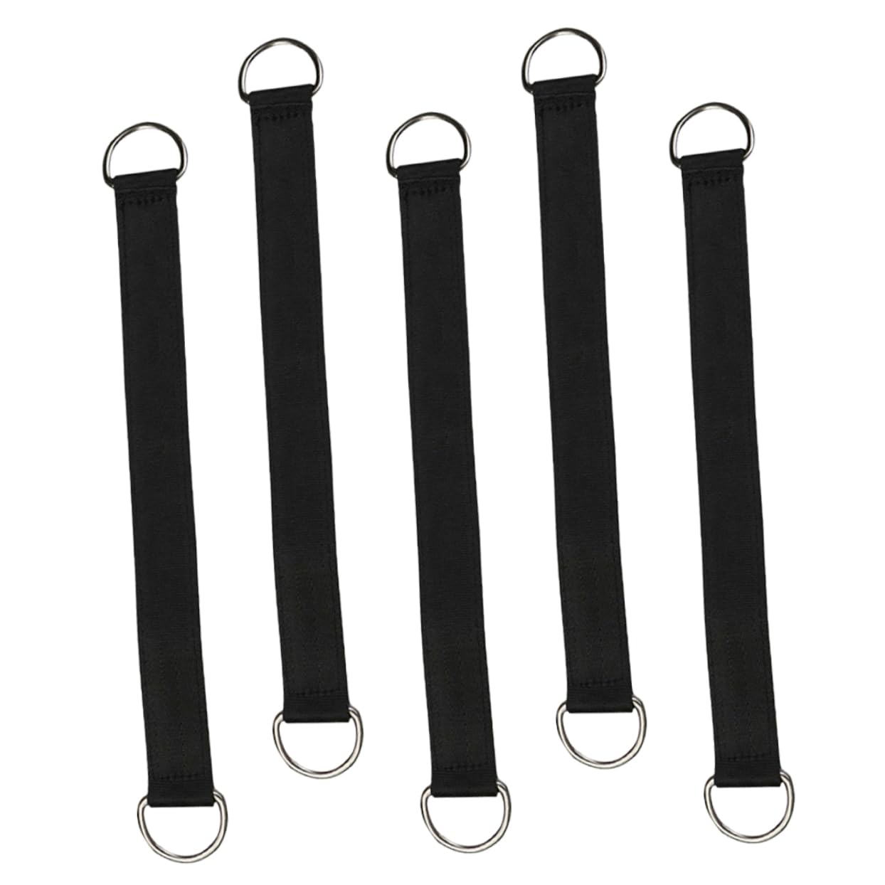 UPKOCH 5 Ensembles Sangle De Boucle Swing Remplacement Crochets De Balançoire Bretelles De Plein Air Chaise Hamac Suspendue Corde De Balançoire Noir en Acier Inoxydable 5 Pièces * 5