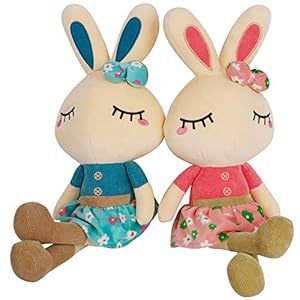Setof2easterbunnyplushforkids183easterstuffedanimalbigrabbittoyscutebirthdaygiftsforboygirlpinkblue Urban Country Home Decor Set of 2 easter bunny plush for kids 183 easter stuffed animal big rabbit toys cute birthday gifts for boy girl pink blue urban country home decor
