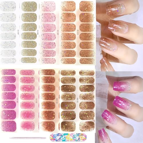 XZMeiLun 8-Pack Nail Stickers for Women...