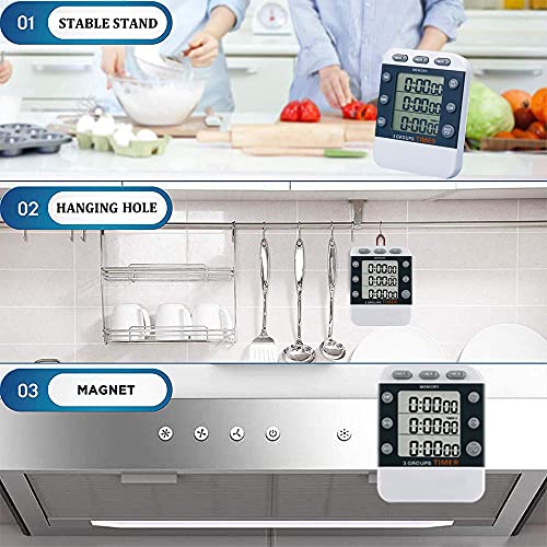 Digital Dual Kitchen Timer, Multiple Channels Countdown Timer - Image 5