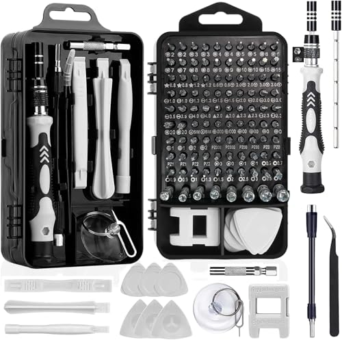 SOJITAS Precision Screwdriver Set 115 in 1 Screwdriver Kit with 98 Bits for Watches Laptop Mobile Phones Camera and Toys Repair