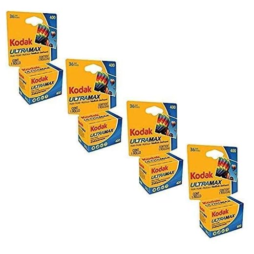 4 x Kodak Ultramax 400 Velocidad 35 mm 36 exposiciones película