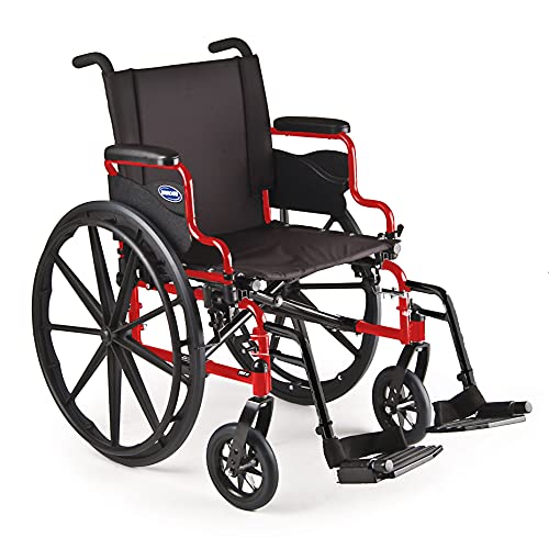 Invacare-9000-XT-Manual-Wheelchair-for-Adults-Lightweight-Folding-Wheelchair-18-Inch-Seat-Width-Footrests-Desk-Arms-Electric-Red