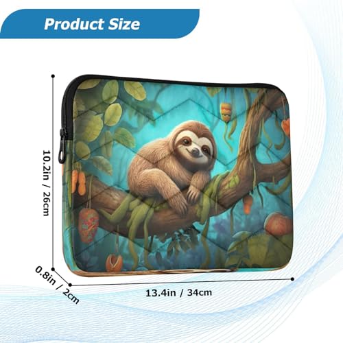 Funda para portátil 13-14 pulg impermeable con diseño perezoso miniatura 3