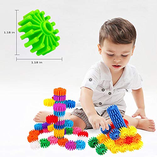 Gears Interlocking Building Set, 80 Pcs Gears Building Set, 10 Color