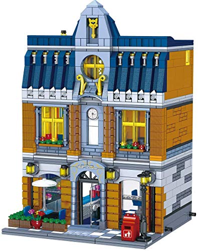 LAKIOMZ Modular Haus Bausets, 4 in 1 Architektur Bauset, 5150 Teile Blöcke und 12 Minifiguren, Kompatibel mit LEGO – Bild 7