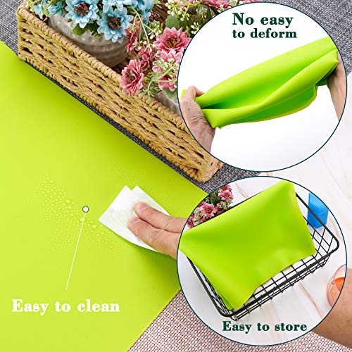 Oversize Silicone Craft Mat, Gartful 27.6 x 19.7 inches Silicone Sheet Epoxy Resin Jewelry Casting Molds Multi-Purpose Table Mat, Placemat, Countertop Protector, Green
