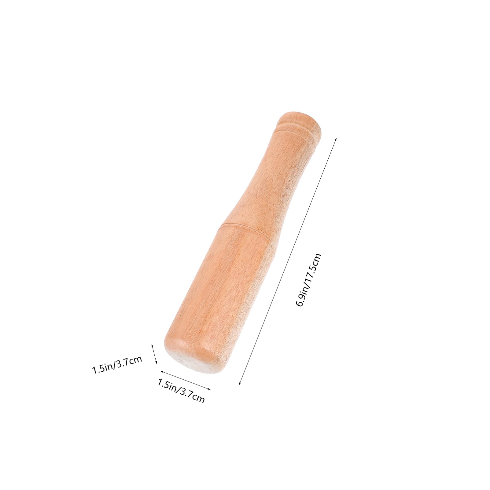 STOBAZA Garlic Squeezer Shredder Press Mincer Wooden Garlic Masher Kitchen Muddler Wooden Pestle Muddler Random Color