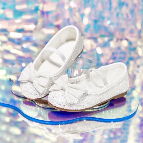 Image of GINFIVE Toddler Girls Dress Shoes Little Girls Mary Janes Ballerina Flats Shoes Toddler