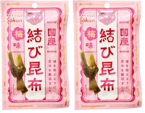 壮関 結び昆布 梅味 14g おつまみ お茶うけ 間食 おやつ 珍味 (× 2) 1枚目