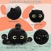 SQEQE Black Cat Plush, Cat Stuffed Animals Plushie with 4 Cute Babies Cat Plushies in Her Tummy, Soft Plushie Pillow Gifts for Kids #4