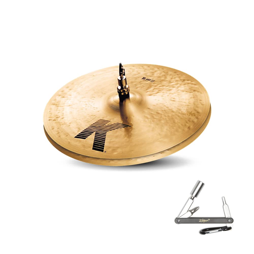 Avedis Zildjian K0829 13' K/Z Special Hi Hat Pair K Top & Z Dyno Beat Bottom Hihats With ZKEY