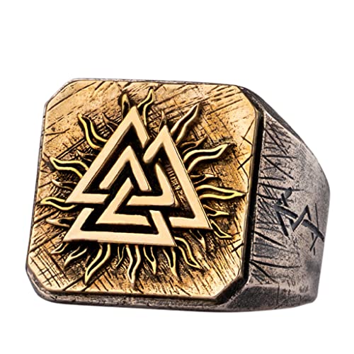 Bague Valknut symbole d'Odin argent 925 YABEME l'esprit viking