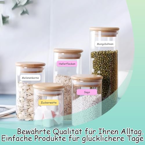 Thermo-Etikettenband Kompatibel Mit Nelko P21, Polono P31s, Supvan E10-4 Rollen (960 Etiketten) Selbstklebend, 12x40mm, Wasser- Und Ölbeständig - Für Büro, Zuhause, Schule