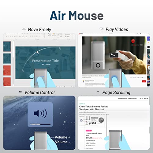 Cheerdots Bluetooth Presentation Clicker Wireless Presenter, Air Mouse