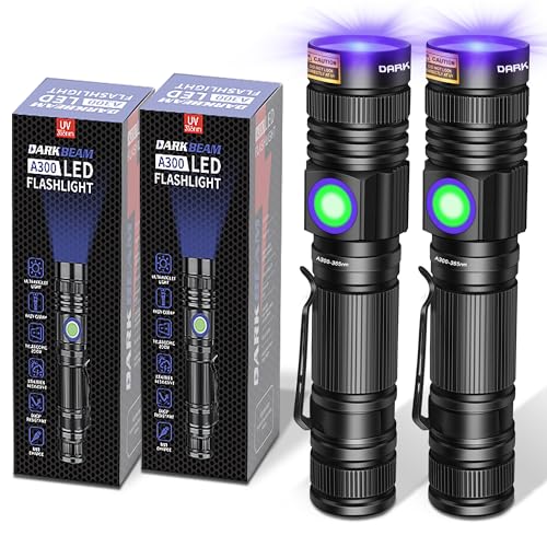 DARKBEAM UV 365nm Light Wood's lamp USB Rechargeable Portable Blacklight LED Ultraviolet Flashlight...