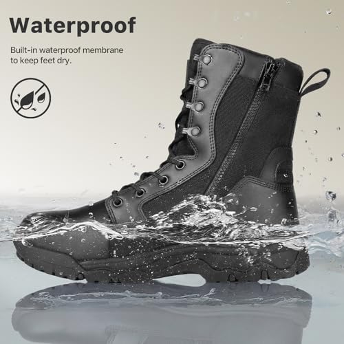 Image of FREE SOLDIER Women's Tactical Boots 8 Inches Lightweight Combat Boot Durable Military Work Outdoors Boots Desert Boot for Women