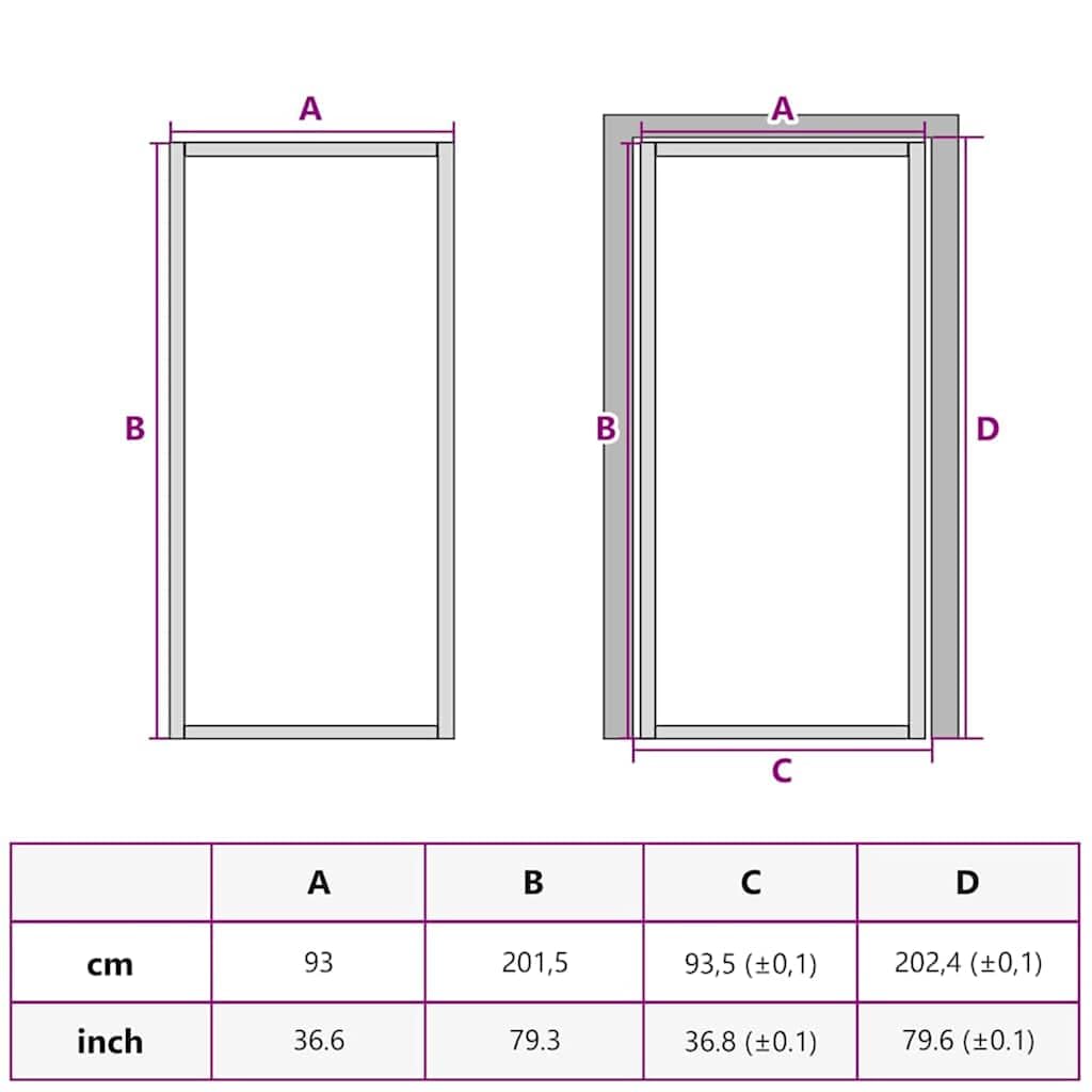 vidaXL Porte de maison 93 x 201,5 x 3,5 cm Aluminium et Verre Trempé, Porte intérieure élégante, rectangulaire et moderne, avec verre trempé, cadre en aluminium, pour maison et bureau