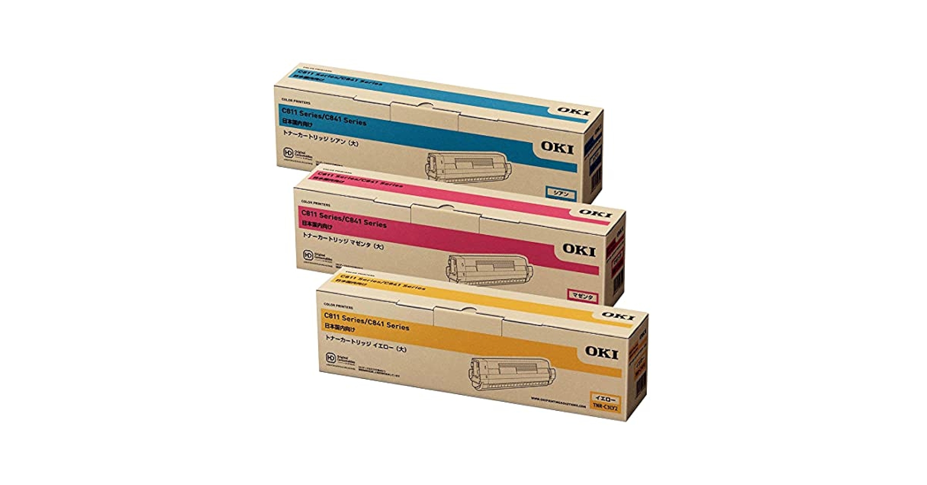 OKI TNR-C3LM2、TNR-C3LC2 トナーカートリッジ 日付記載 OKI TNR-C3LM2、TNR-C3LC2 トナーカートリッジ 日付記載